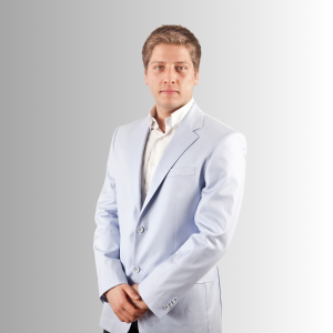 Men’s Slim Fit Light Blue Blazer