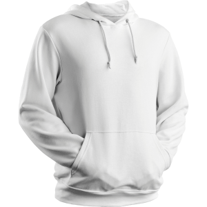 Unisex Solid White Pullover Hoodie – Classic Fit