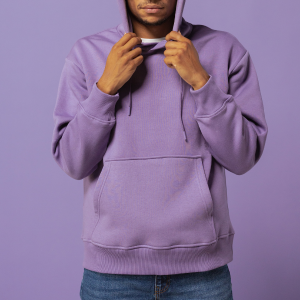Men's Solid Lavender Hoodie