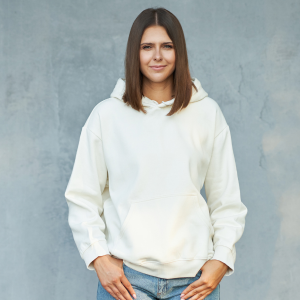 Women's Oversized Off-White Hoodie